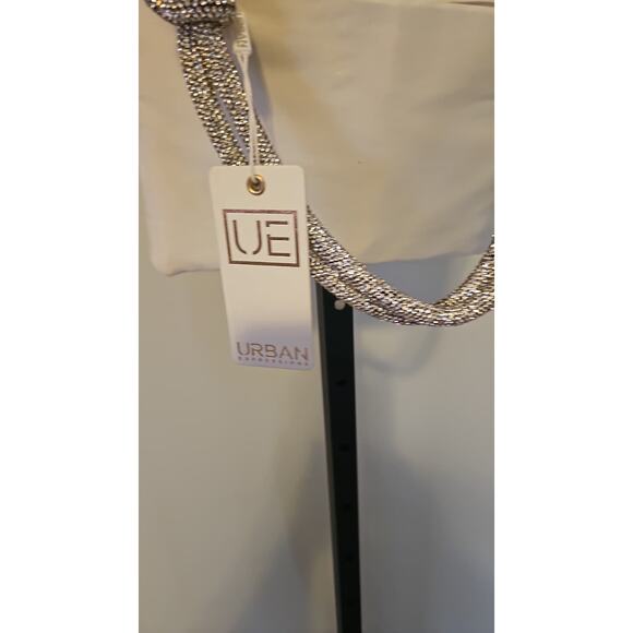 Urban Expressions Champagne Rhinestone Handle Evening Bag - Picture 6 of 6